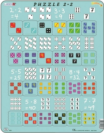 Larsen Puzzle Scientifico Moltiplicazione con Dadi