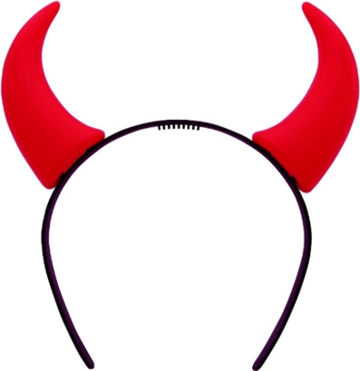 Cerchietto con corna rosse da diavolo