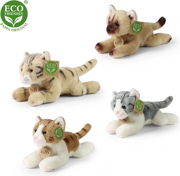 Gatto di peluche 18 cm ecologico