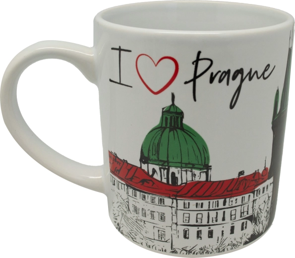 Tazza in ceramica bianca con stampa 250 ml – Top Praga