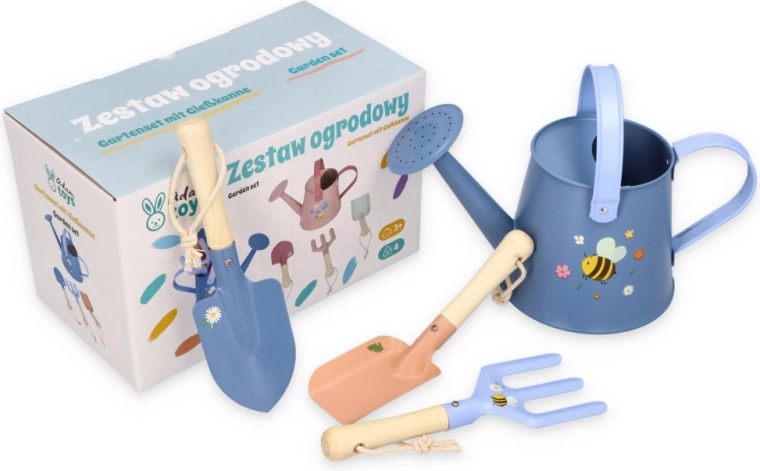 Adam Toys set di attrezzi da giardino blu