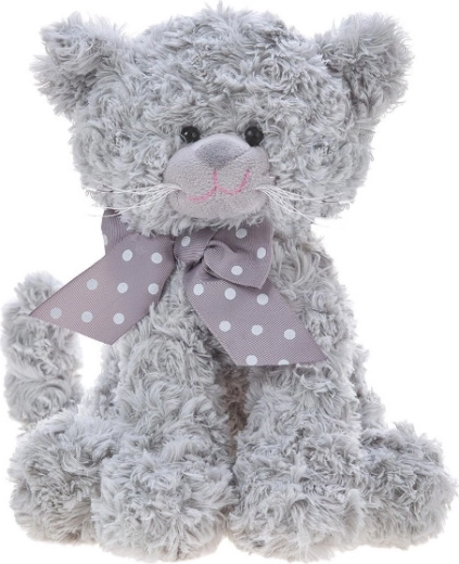 Gatto di peluche Beatrice grigio 25 cm