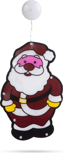 Decorazione LED da finestra Babbo Natale, 27 × 17 cm