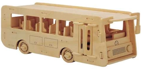 Puzzle 3D in legno Autobus Woodcraft