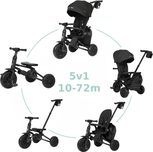 Qplay Nova Max 5v1 triciclo Black