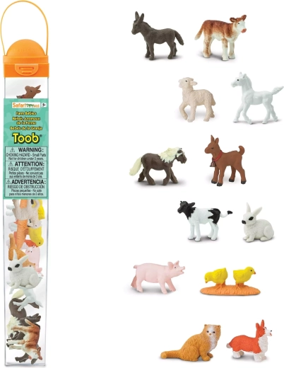 Safari Ltd. Toobs cuccioli della fattoria in tubo