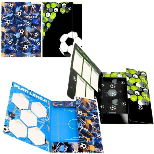 Cartelle per quaderni con elastico A4 calcio - 1 pezzo