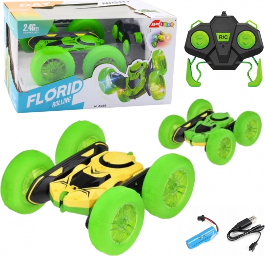 auto RC acrobatico 360° – verde