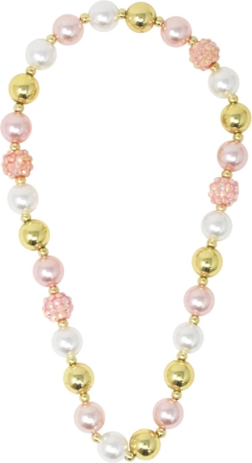 Collana Pink Poppy con perle e corona