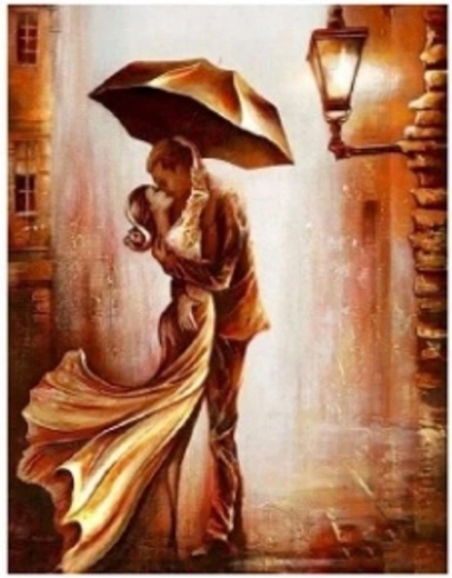 Pittura diamantata donna e uomo 30 × 40 cm