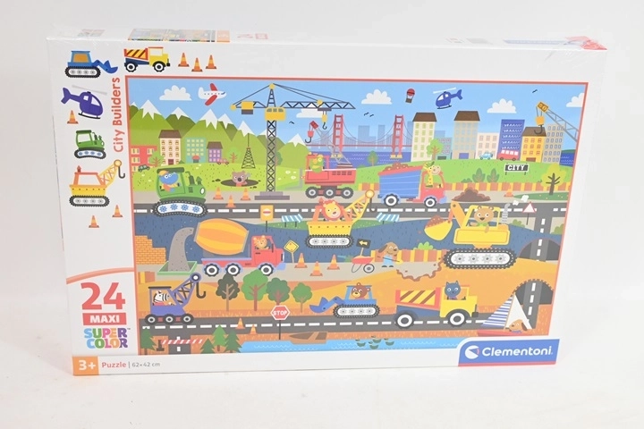Puzzle maxi Clementoni per bambini City builders, 24 pezzi