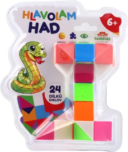 Rompicapo serpente con 24 pezzi in blister