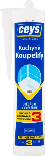 Silicone sanitario CEYS bianco 280 ml