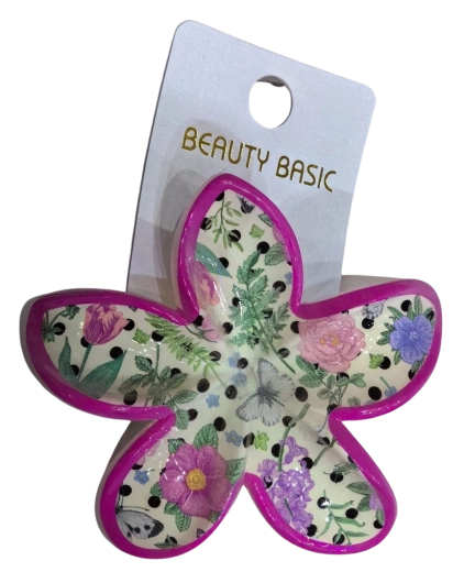 PINK grande pinza per capelli a forma di fiore