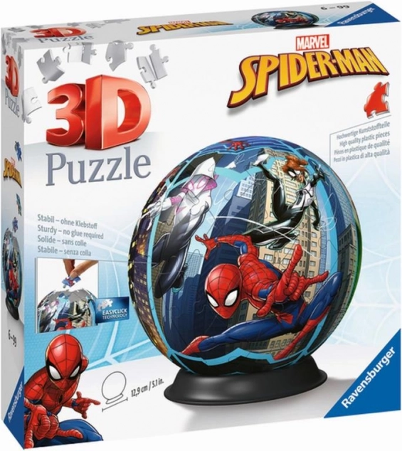 Ravensburger puzzle 3D sfera SPIDERMAN 73 pezzi