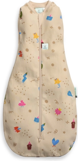 Ergopouch fascia e sacco nanna 2 in 1 Cocoon Birthday Blobs, 6–12 mesi, 8–10 kg, 1 TOG