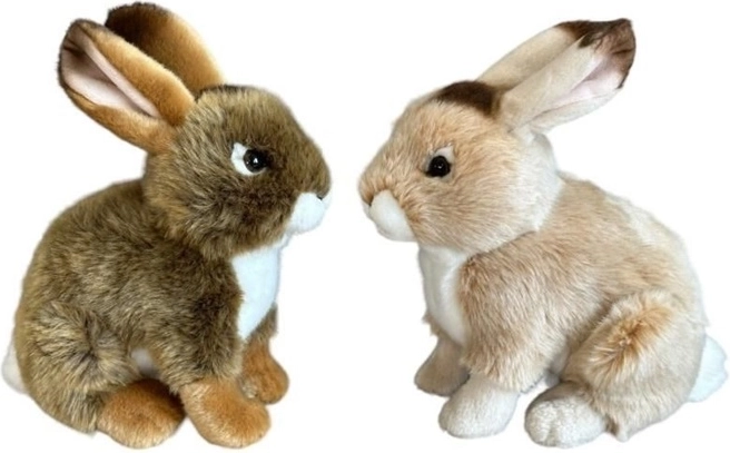 Coniglietto di peluche in due colori 23 cm