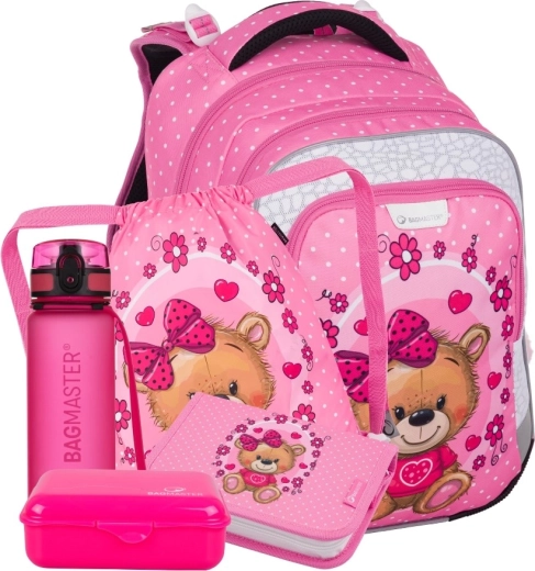 Bagmaster LUMI 24 h grande set scolastico per alunni di prima con orsetto