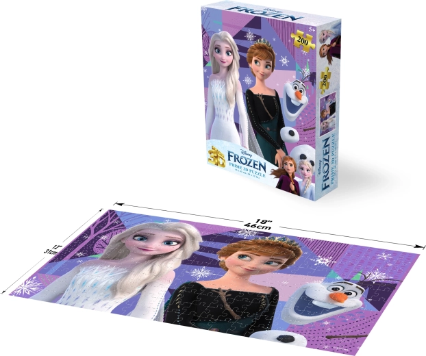 Puzzle 3D Disney Frozen – Elsa e Anna, 200 pezzi