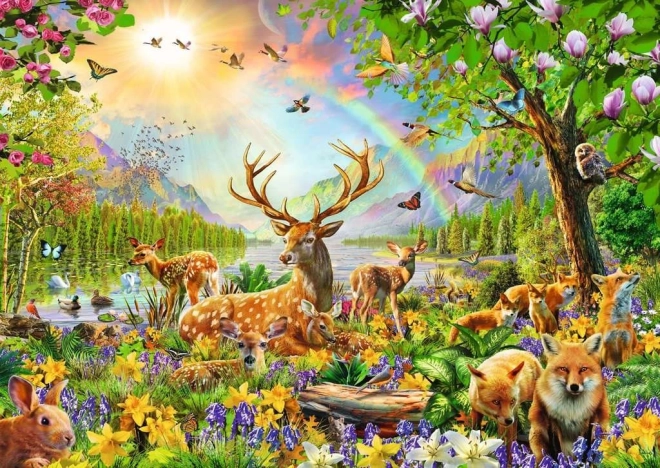 Ravensburger Puzzle Animali del Bosco XXL 200 pezzi