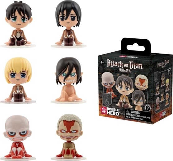 Figurina da collezione Attack on Titan Bobble Hero assortita - 1 pezzo