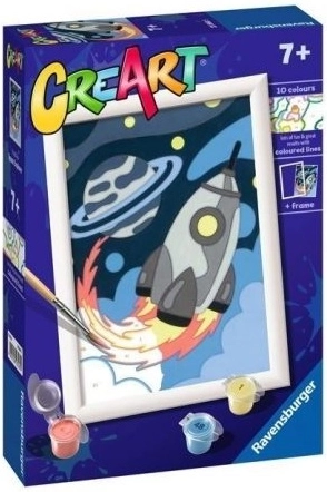 Ravensburger CreArt pittura con i numeri per bambini razzo
