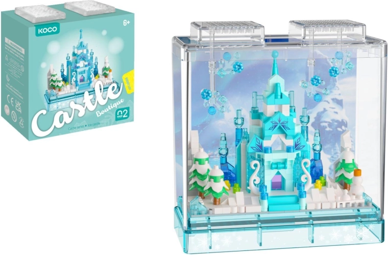 Mini costruzione KOCO castello invernale, 381 pezzi