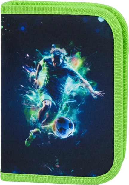 BAAGL astuccio scolastico a un piano - giocatore di calcio