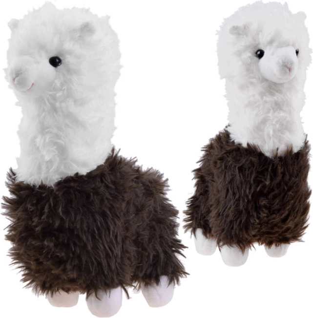 Alpaca di peluche 28 cm – morbido giocattolo per bambini – Marrone