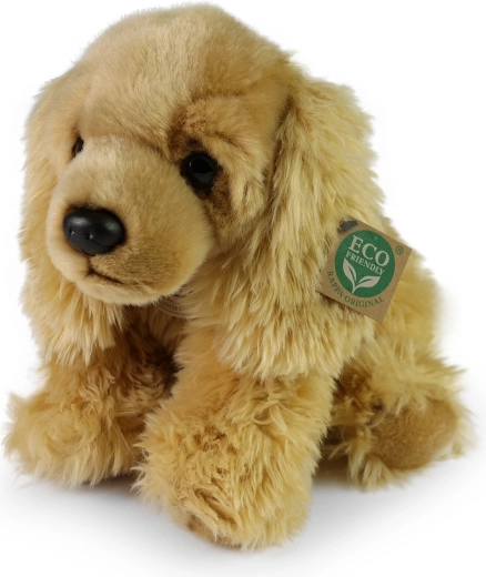 Cane di peluche cocker spaniel seduto 30 cm eco‑friendly