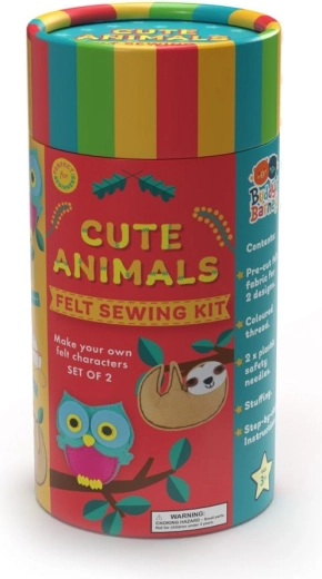 Buddy & Barney kit da cucito per creare animali in feltro 3+