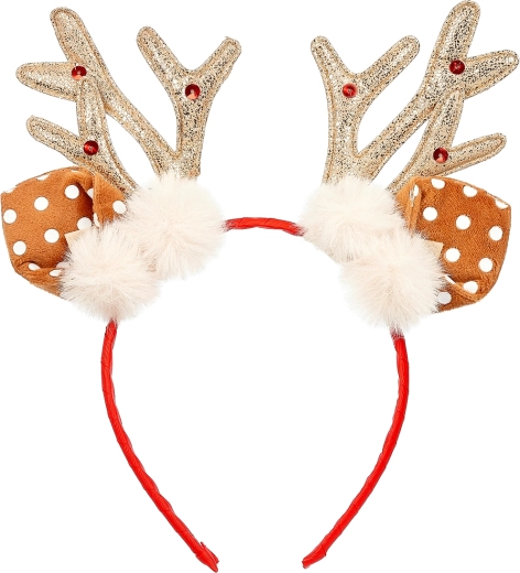 Souza! cerchietto natalizio con corna di renna e orecchiette