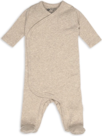 Lodger tutina per neonato con chiusura a portafoglio melange beige, taglia 50