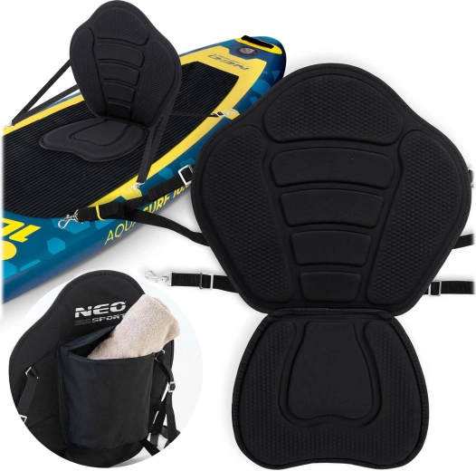 Sedile in schiuma per paddleboard SUP – nero