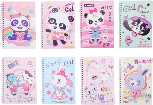 Taccuino a spirale rigato 14,5x20,5 cm, 80 pagine