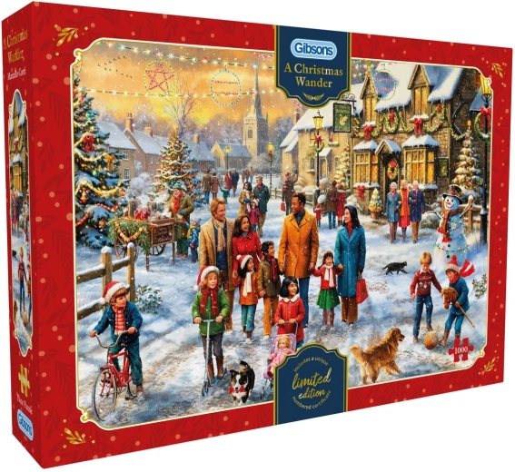 Puzzle Gibsons Passeggiata natalizia 1000 pezzi
