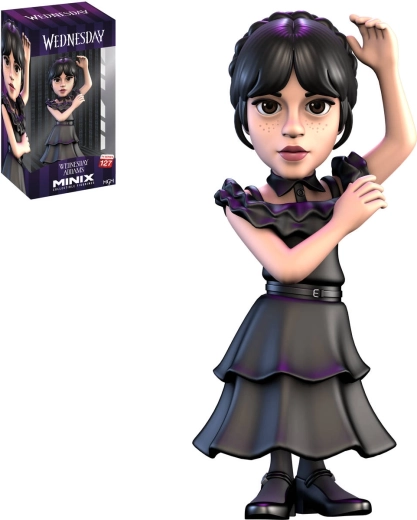 Statuetta da collezione Minix Wednesday Addams in abito da ballo - 1 pezzo