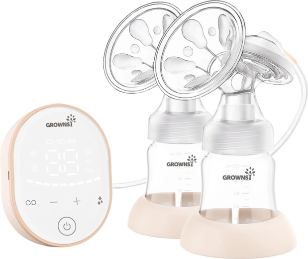 Tiralatte elettrico doppio Grownsy – rosa