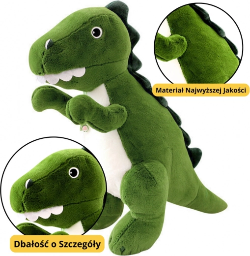 Giocattolo di peluche dinosauro verde 27 cm