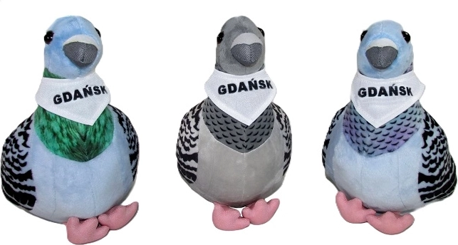 Peluche colombo cittadino di Danzica 22 cm