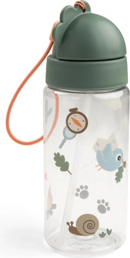Done by Deer borraccia con cannuccia Tiny trails verde 350 ml