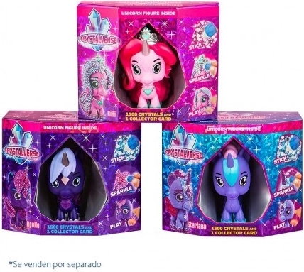Crystalverse unicorno galattico – set creativo con cristalli 11 cm