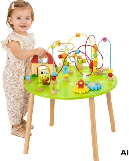 Viga tavolo attività educativo sensoriale in legno XXL Montessori