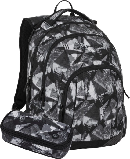 Set studenti Bagmaster Lincoln nero-bianco