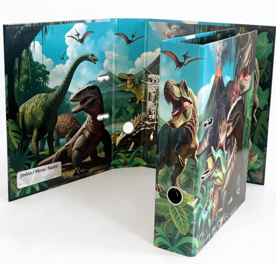Raccoglitore a leva design A4 7,5 cm – mondo dei dinosauri