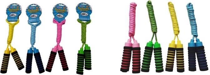 Sporto corda per saltare colorata 2,05 m