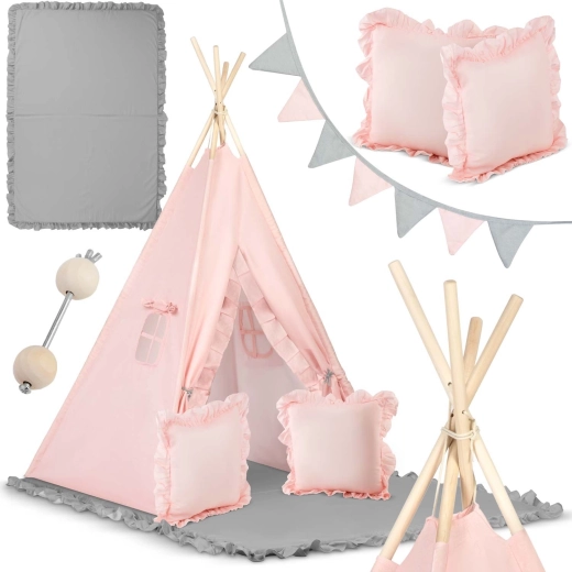 Tenda tipi per bambini Nukido – rosa chiaro
