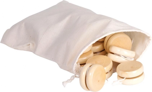 Yo-yo in legno naturale