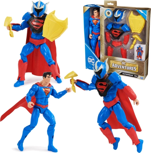 Action figure Superman Man of Steel con armatura e accessori