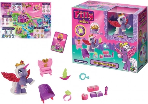 filly stars set scintillante – cavallino di peluche e accessori